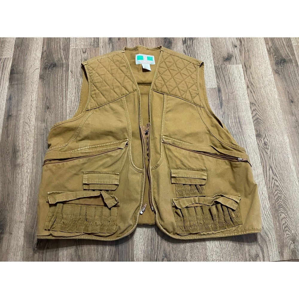 Game Winner Jacket, Men's Size Large, Tan, Vest, Full Zip, Zip Pockets, Hunting